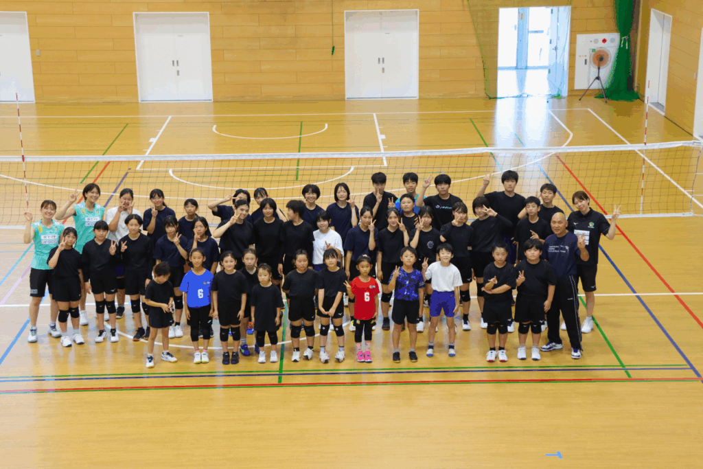 【レポート】玉村町在住の小・中学生を対象にバレーボール教室を行いました