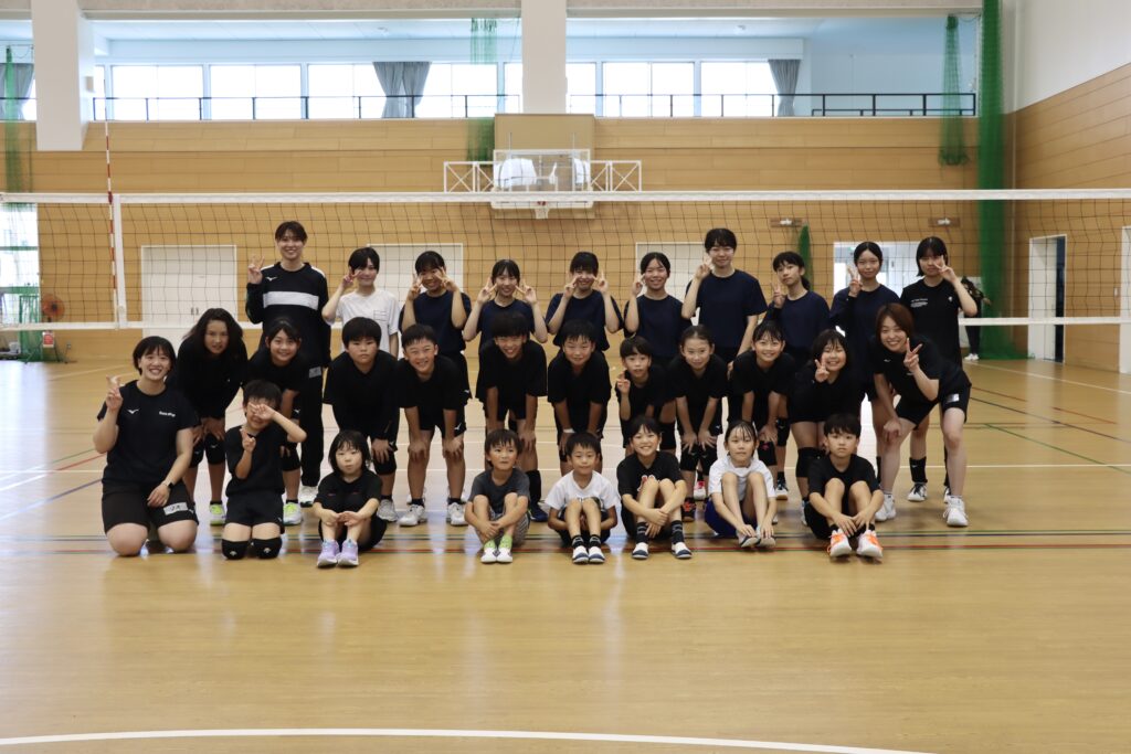 【活動報告】玉村町在住の小中学生を対象にバレーボール教室をしました