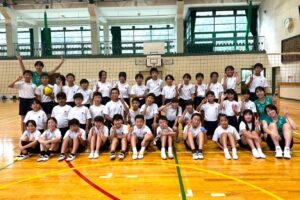 【活動報告】桐生市立新里北小学校にてバレーボール教室をしました